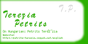 terezia petrits business card